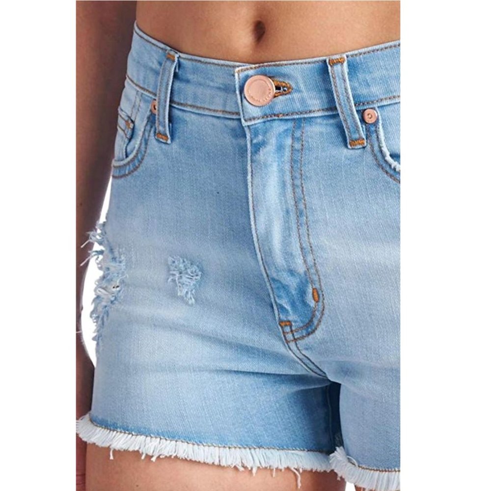 Angry Rabbit Premium Distressed High Rise Short - Picture 5 of 5